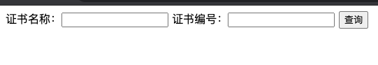 网站表单：基于网站表单设计查询内容（如证书查询）