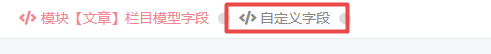 点击自定义字段